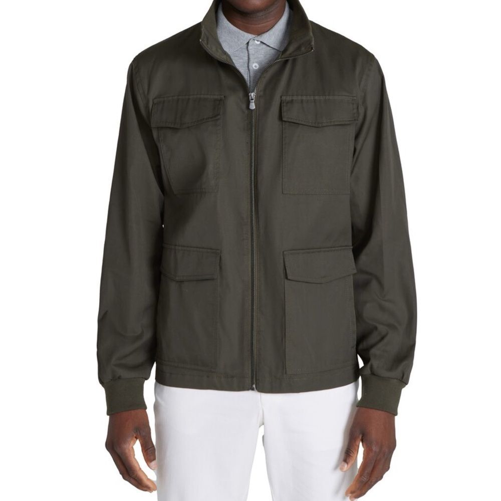 NWT Jack Victor Jonathan Green Mens Cargo Pocket Safari Jacket size XL $498